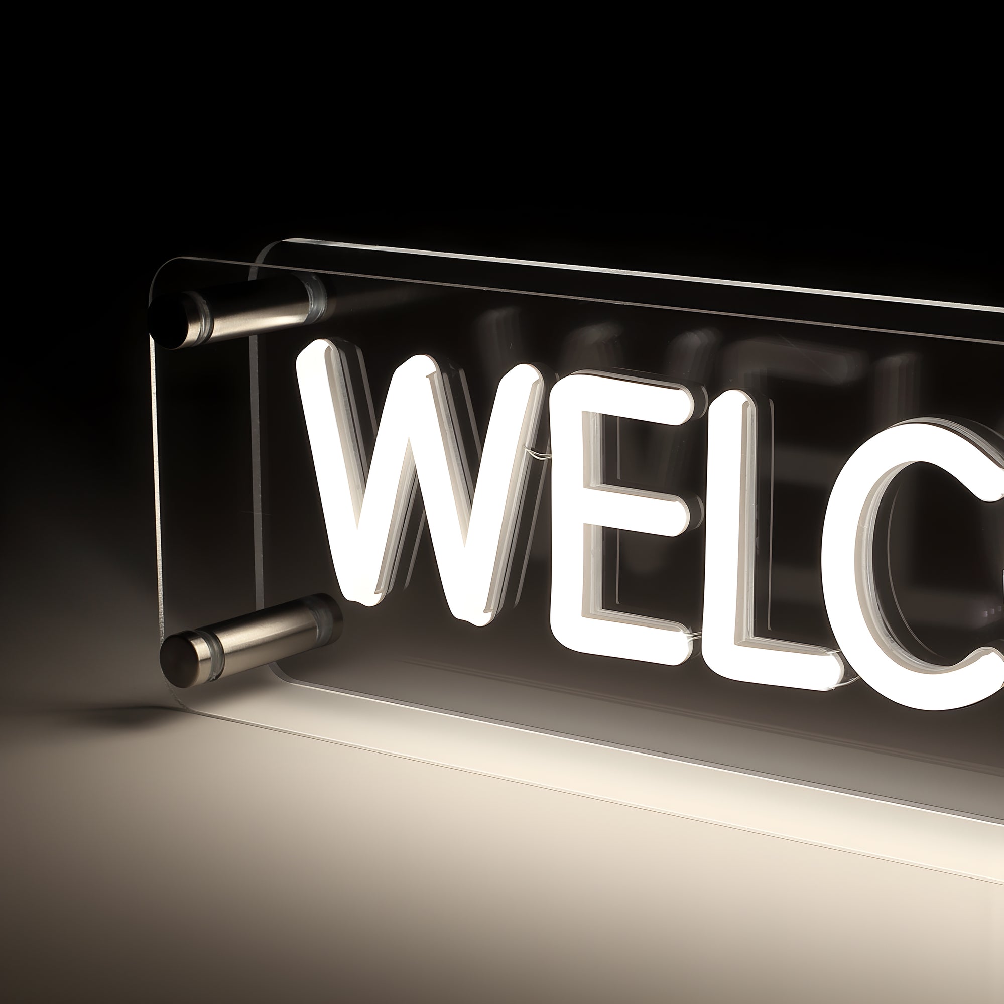Welcome LED Neon Box Bordlampe-Lightish-OutletLamper.dk