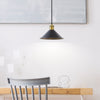 Coffee Pendel Ø22 Sort/Messing
