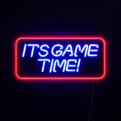 Its Game Time Neon Væglampe