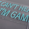 I Cant Hear You Im Gaming Neon Væglampe