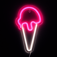 Lightish Ice Cream neon vägglampa