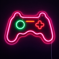 Lightish Joystick Neon Vägglampa Rosa