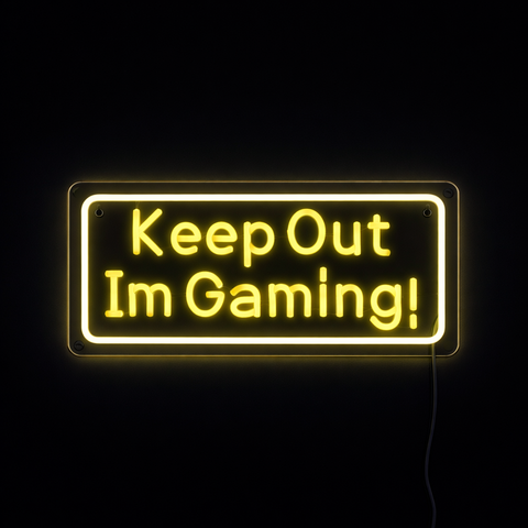 Keep Out Im Gaming Neon Væglampe