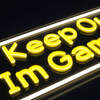 Keep Out Im Gaming Neon Væglampe
