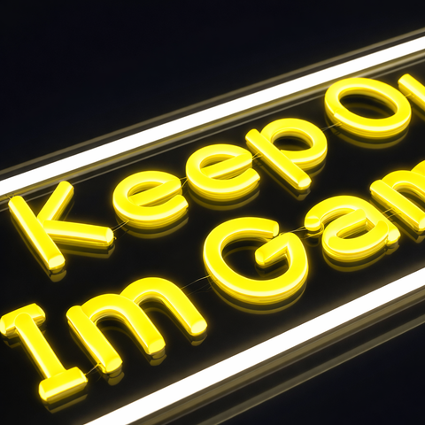 Keep Out Im Gaming Neon Væglampe