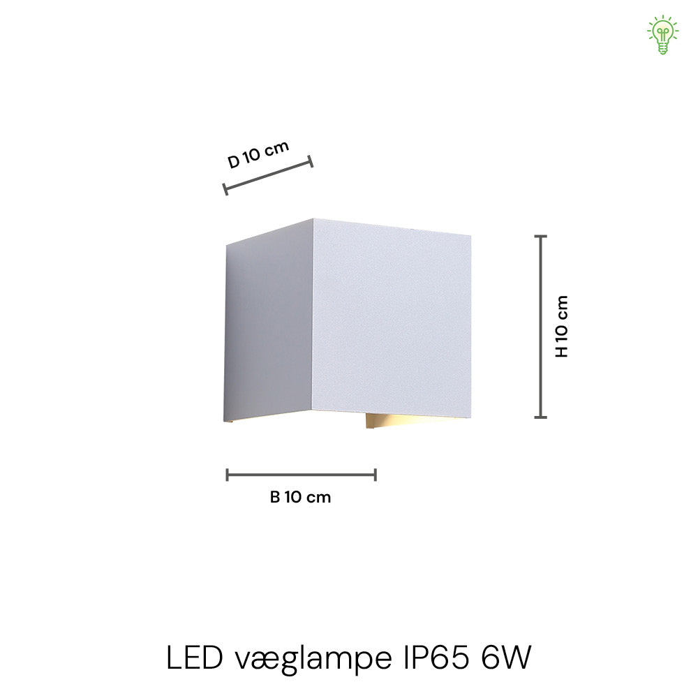 LED Væglampe 6W Udendørs Antique Copper-Nordics Pro-OutletLamper.dk