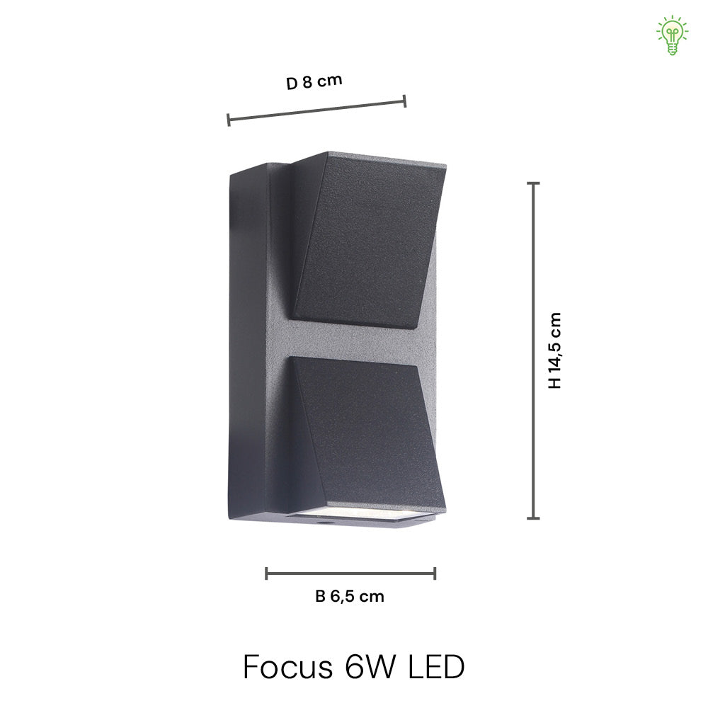 Focus 6W Væglampe