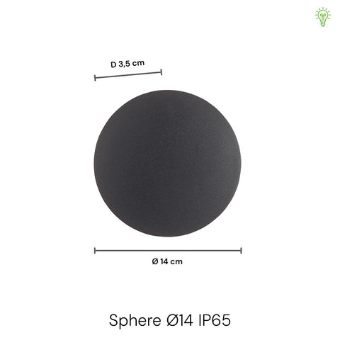 Sphere LED Ø14 Væglampe