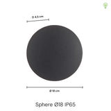 Sphere LED Ø18 IP54 Væglampe-Nordics Pro-OutletLamper.dk