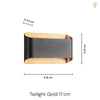 Twilight Gold 6W Væglampe Sort