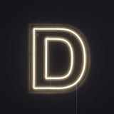Bogstav D Neon Væglampe-Lightish-OutletLamper.dk