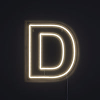 Bogstav D Neon Væglampe-Lightish-OutletLamper.dk