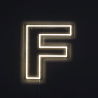 Bogstav F Neon Væglampe-Lightish-OutletLamper.dk