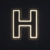 Bogstav H Neon Væglampe
