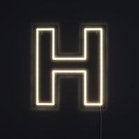 Bogstav H Neon Væglampe-Lightish-OutletLamper.dk