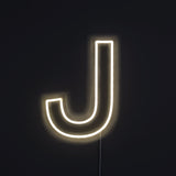 Bogstav J Neon Væglampe-Lightish-OutletLamper.dk
