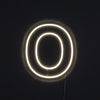 Bogstav O Neon Væglampe