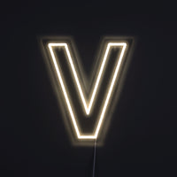 Bogstav V Neon Væglampe-Lightish-OutletLamper.dk