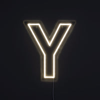 Bogstav Y Neon Væglampe-Lightish-OutletLamper.dk