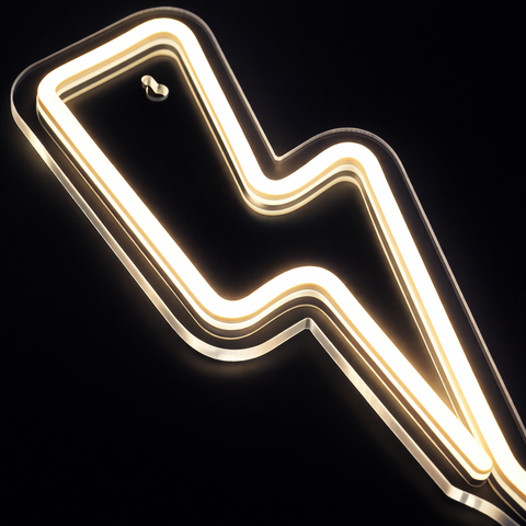 Lightish Thunder Neon Vägglampa