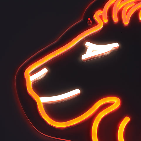 Lion Neon Væglampe