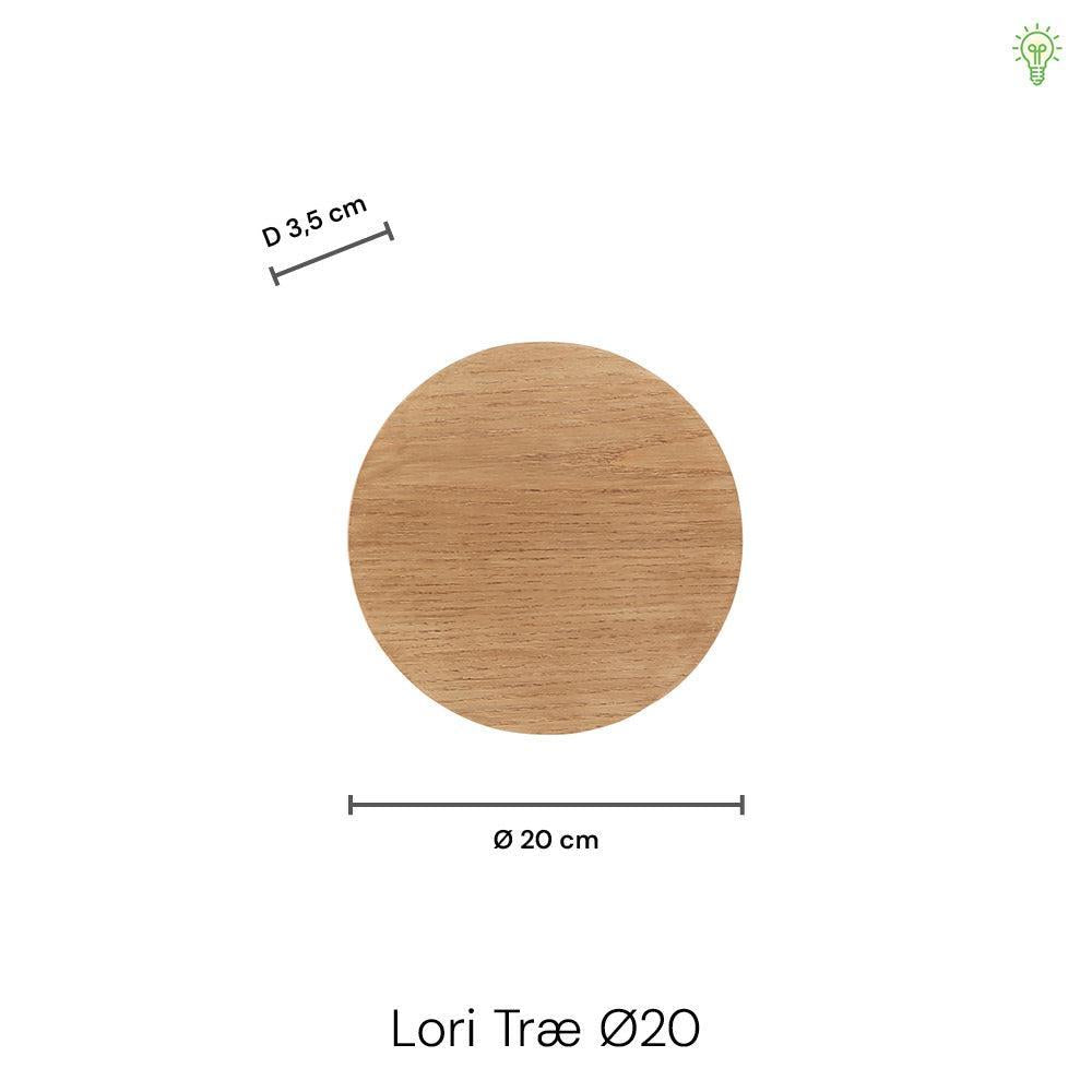 Lori Væglampe Ø20 Træ-Nordic Seasons-OutletLamper.dk