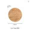Luna Vägglampa Ø30 Trä 