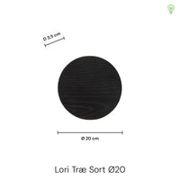 Lori Væglampe Ø20 Sort Træ-Nordic Seasons-OutletLamper.dk