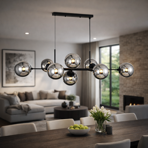 Lugano Langbordspendel Sort/Smoke-Nordic Seasons-OutletLamper.dk