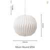 Moon Round Ø34 hänge
