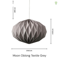 Moon Oblong Textile Grey-Nordic Seasons-OutletLamper.dk