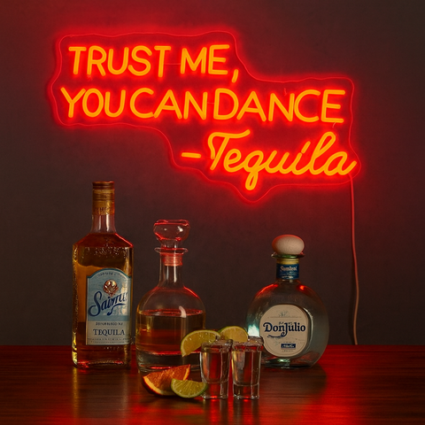Trust Me You Can Dance Neon Væglampe Rød
