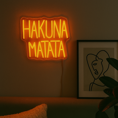 Hakuna Matata Neon Væglampe
