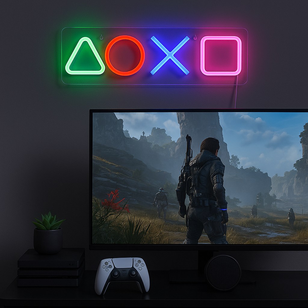 Lightish Playstation Neon Vägglampa