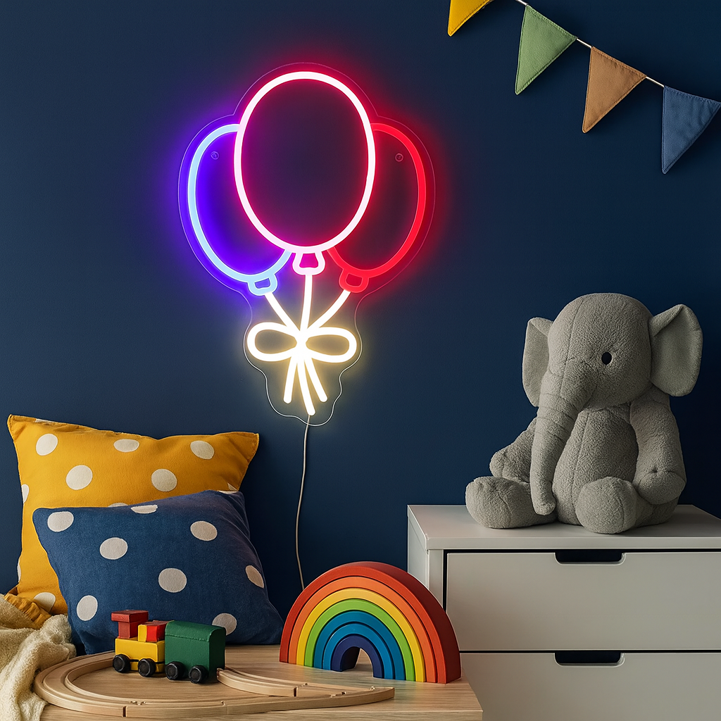 Lightish Ballons Neon vägglampa