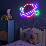 Lightish Planet Neon Vägglampa