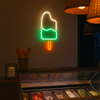 Ice Cream Neon Væglampe Grøn/Hvid