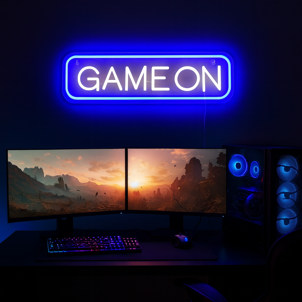 Game On Neon Væglampe