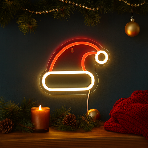 Nissehue Neon Væglampe