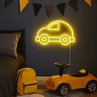 Bubble Car Neon Vägglampa Gul