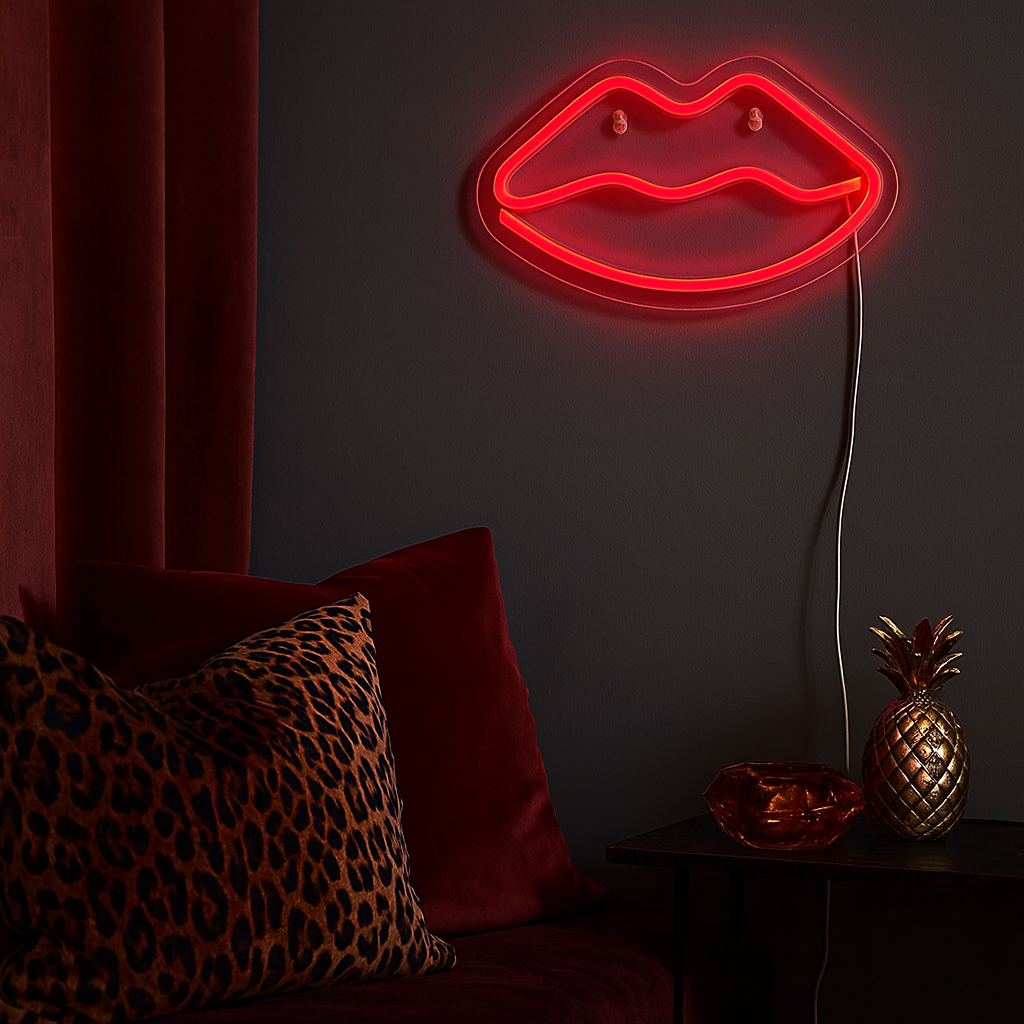 Kiss Neon Væglampe
