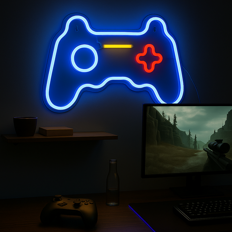 Lightish Joystick Neon Vägglampa