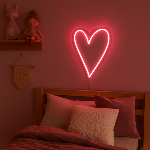 Heart Neon Væglampe