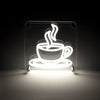 Coffee LED Neon Box Bordlampe