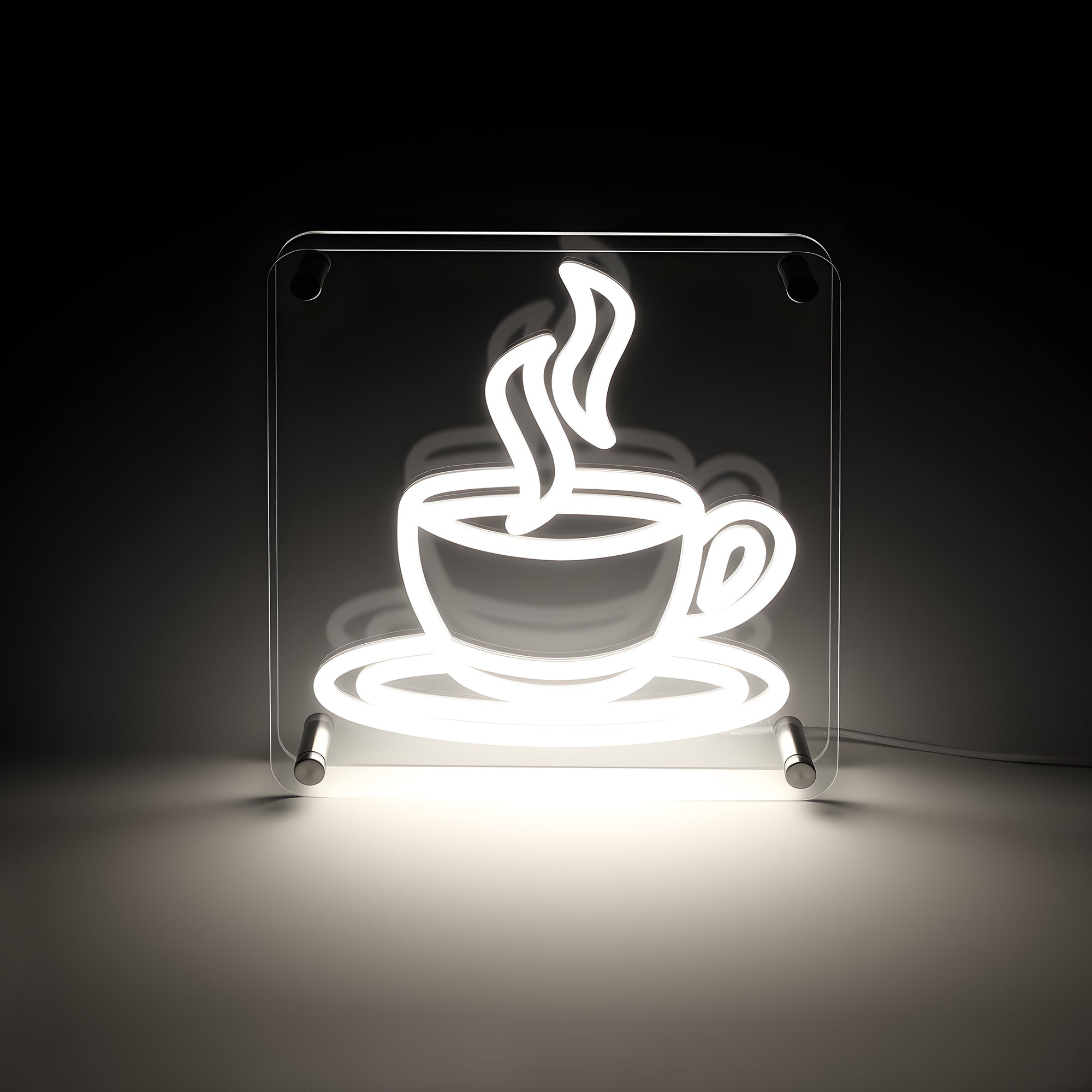 Coffee LED Neon Box Bordlampe-Lightish-OutletLamper.dk