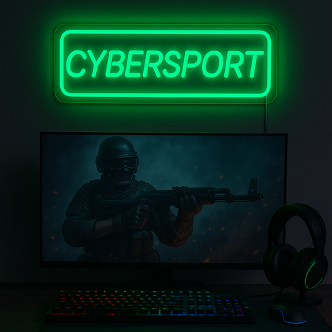 Cybersport Neon Væglampe