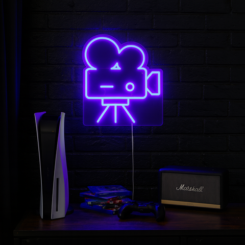 Camera Old School Neon Væglampe