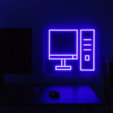 Computer Neon Væglampe