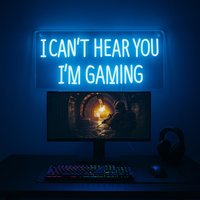 I Cant Hear You Im Gaming Neon Væglampe-Lightish-OutletLamper.dk