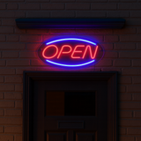 Lightish Open neon vägglampa